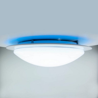 Intergrated LED 42cm Sparkle Effect RGB Ceiling Flush Light