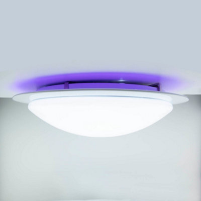 Intergrated LED 42cm Sparkle Effect RGB Ceiling Flush Light