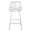 Interioirs by Premier Chrome Metal Wire Bar Chair, Sturdy Metal Chair for Bar, Breakfast Wire Chair for Home