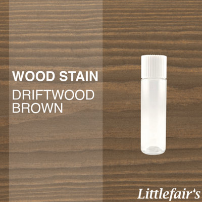 Interior & Exterior Wood Dye - Driftwood Brown 15ml Tester Pot - Littlefair's