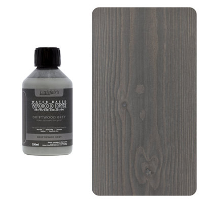 Interior & Exterior Wood Dye - Driftwood Grey 250ml - Littlefair's