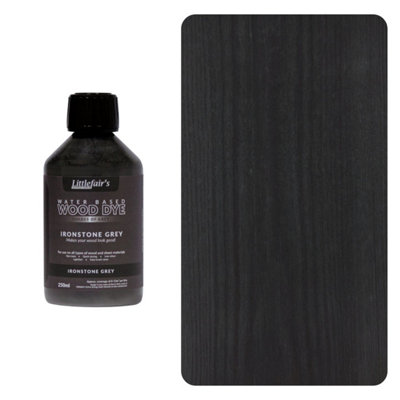 Interior & Exterior Wood Dye - Ironstone Grey 250ml - Littlefair's