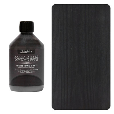 Interior & Exterior Wood Dye Ironstone Grey 500ml Littlefair's