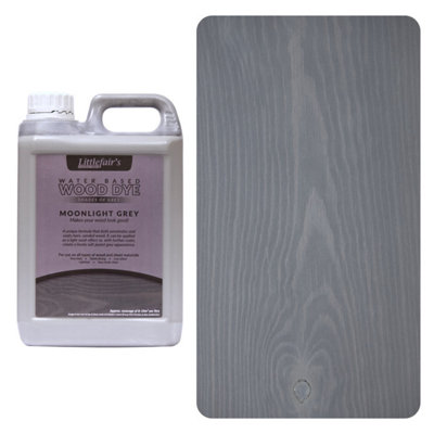 Interior & Exterior Wood Dye - Moonlight Grey 2.5ltr - Littlefair's