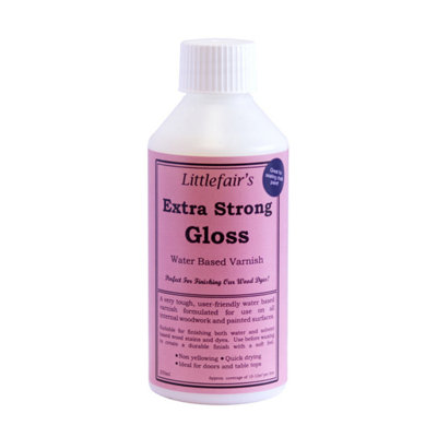 Interior Extra Strong Wood Varnish - Gloss 250ml - Littlefair's