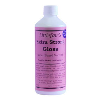 Interior Extra Strong Wood Varnish - Gloss 500ml - Littlefair's