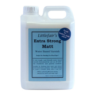 Interior Extra Strong Wood Varnish - Matt 2.5ltr - Littlefair's