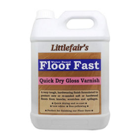 Interior Floor Fast Varnish - Gloss 2.5ltr - Littlefair's