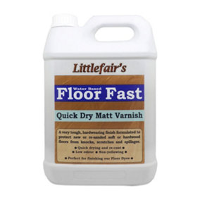 Interior Floor Fast Varnish - Matt 2.5ltr - Littlefair's