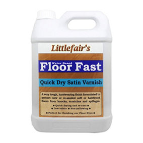 Interior Floor Fast Varnish - Satin 2.5ltr - Littlefair's