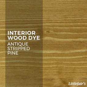 Interior Wood Dye - Antique Stripped Pine 15ml Tester Pot - Littlefair's