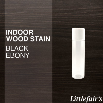 Interior Wood Dye - Black Ebony 15ml Tester Pot - Littlefair's