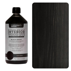 Interior Wood Dye - Black Ebony 1ltr - Littlefair's