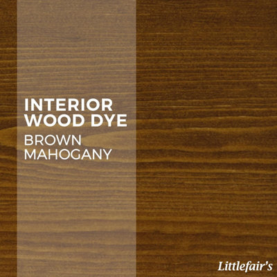 Interior Wood Dye - Brown Mahogany 1ltr - Littlefair's