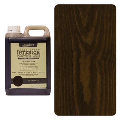 Interior Wood Dye - English Oak 2.5ltr - Littlefair's