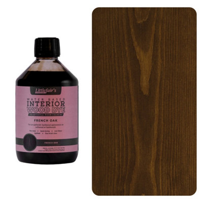 Interior Wood Dye French Oak 500ml Littlefair's DIY at B&Q