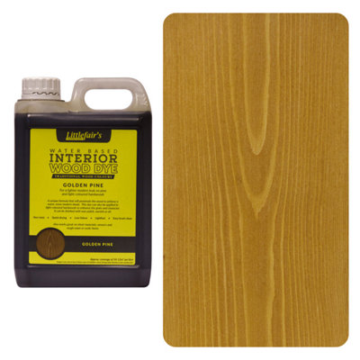 Interior Wood Dye Golden Pine 2.5ltr Littlefair's DIY at B&Q