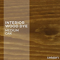 Interior Wood Dye - Medium Oak 15ml Tester Pot - Littlefair's