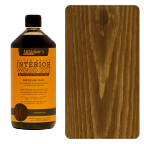 Interior Wood Dye - Medium Oak 1ltr - Littlefair's