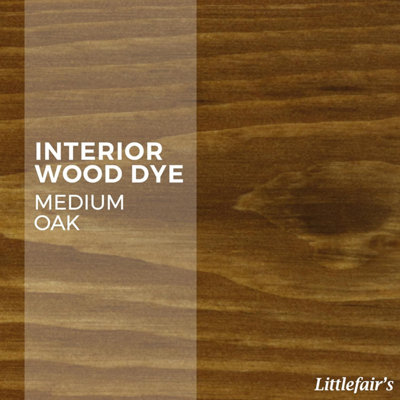 Interior Wood Dye - Medium Oak 2.5ltr - Littlefair's