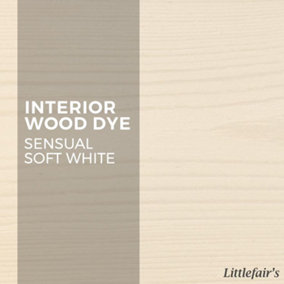 Interior Wood Dye - Sensual Soft White 15ml Tester Pot - Littlefair's