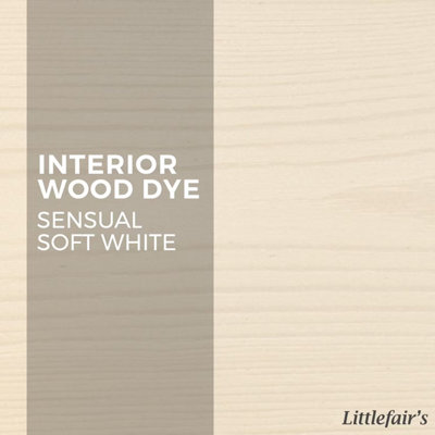 Interior Wood Dye - Sensual Soft White 2.5ltr - Littlefair's