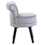 Interiors by Grey Velvet Armchair, Built to Last Lounge Chair, Easy to Maintain Velvet Chair for Kids, Reliable Armchair