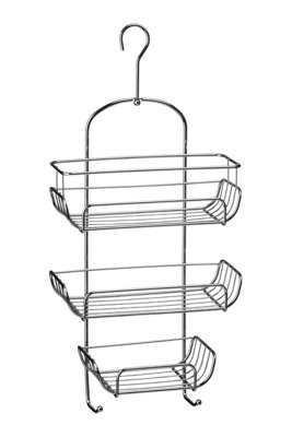 Interiors by Premier 3 Tier Chrome Shower Caddy