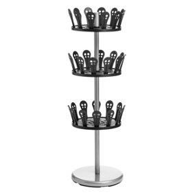 Interiors by Premier 3 Tier Revolving Shoe Stand