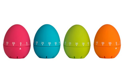 Interiors By Premier 4 Assorted Egg Shape Timers With 1-60 Minute Range ...