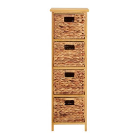 Interiors by Premier 4 Basket Drawers Natural Water Storage Unit