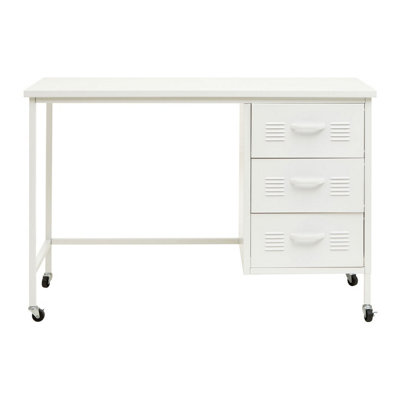 Interiors by Premier Academy Three Drawer White Desk