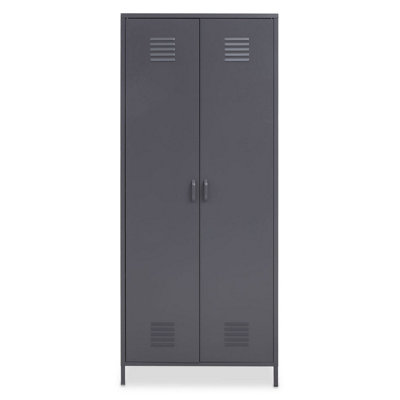 Interiors by Premier Academy Two Door Grey Wardrobe DIY at B&Q