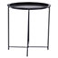 Interiors by Premier Acero Round Black Side Table