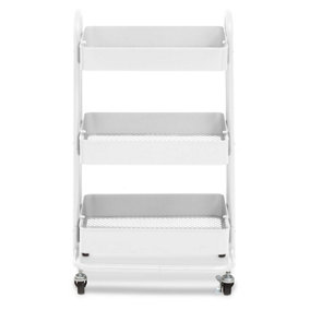 Interiors by Premier Acero Three Tier White Trolley