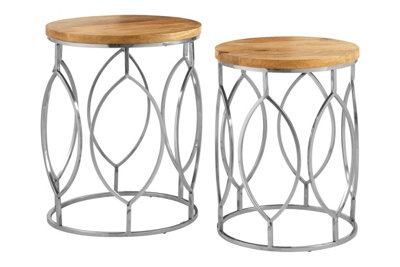 Interiors by Premier Agra Set Of 2 Side Tables