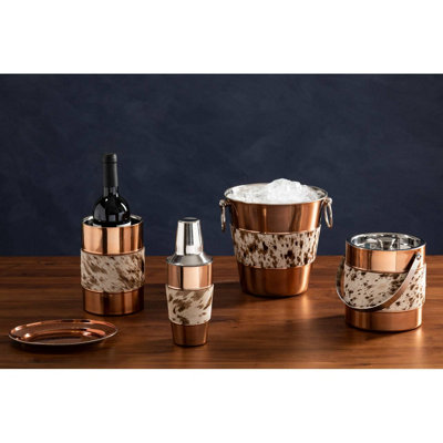 Premier Housewares Secchiello Per Vino In Terracotta Giallo | Raffreddatore Per Bottiglie In Argilla 13x13x20 Cm