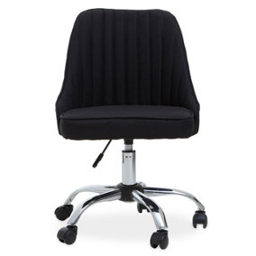 Interiors by Premier Alexi Black Fabric Office Chair