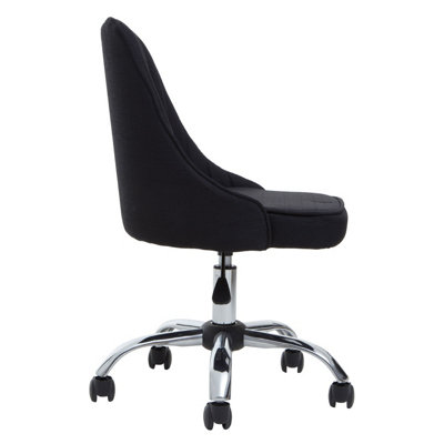 Interiors by Premier Alexi Black Fabric Office Chair