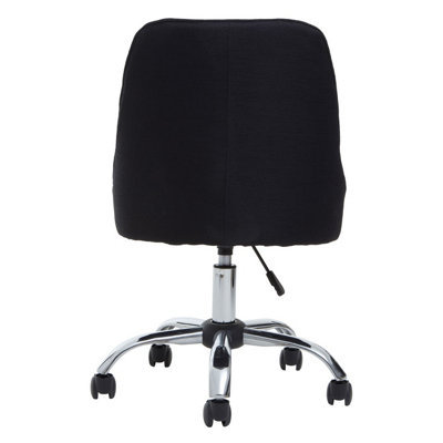 Interiors by Premier Alexi Black Fabric Office Chair