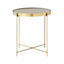 Interiors by Premier Allure Black Mirror Low Side Table