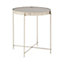 Interiors by Premier Allure Grey Mirror Low Side Table