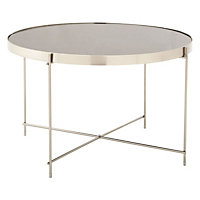 Interiors by Premier Allure Large Grey Mirror Side Table