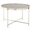 Interiors by Premier Allure Large Grey Mirror Side Table