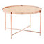 Interiors by Premier Allure Large Pink Mirror Side Table