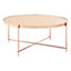 Interiors by Premier Allure Pink Mirror Coffee Table