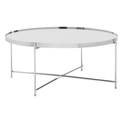 Interiors by Premier Allure Silver Mirror Coffee Table