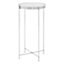 Interiors by Premier Allure Silver Mirror Tall Side Table