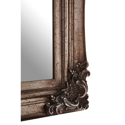 Interiors by Premier Antoinette Antique Silver Wall Mirror