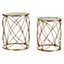 Interiors by Premier Arcana Round Side Table - Set of 2